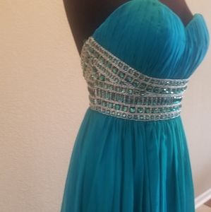 Chiffon Beaded Gown